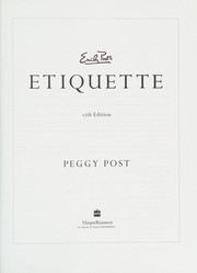 Emily Post's Etiquette. Cover Image