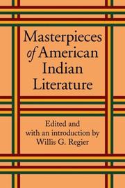 Masterpieces of American Indian literature  Cover Image