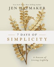 7 days of simplicity : a season of living lightly  Cover Image
