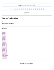 Dark celebration : a Carpathian reunion  Cover Image