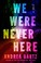 Go to record We were never here : a novel