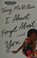 Go to record I almost forgot about you : a novel